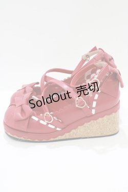 画像2: Angelic Pretty / Girlyコルク底シューズ S レッド H-25-03-22-080-AP-SH-NS-ZH