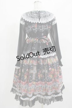 画像3: BABY,THE STARS SHINE BRIGHT / Le Bouquet de la Croix柄ワンピース Free ブラック H-25-03-22-001-BA-OP-NS-ZH