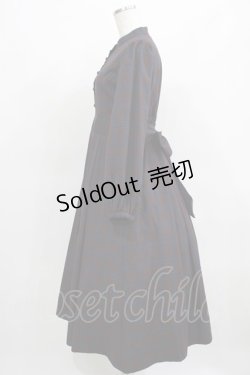 画像2: Maison de FLEUR Petite Robe canone / ニナのお茶会ワンピース M BORDEAUX H-25-03-22-013-EL-OP-NS-ZH