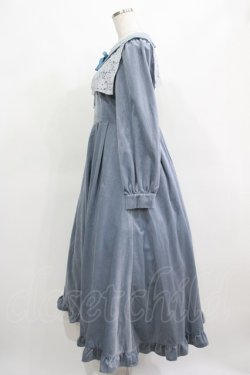 画像2: Maison de FLEUR Petite Robe canone / 星に届きそうなワンピース M Light Blue H-25-03-22-014-EL-OP-NS-ZH