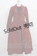 Maison de FLEUR Petite Robe canone / 歩みを止めないワンピース M BORDEAUX H-25-03-22-016-EL-OP-NS-ZH