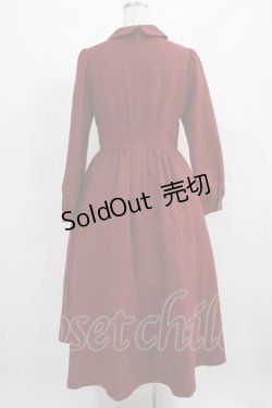 画像3: Maison de FLEUR Petite Robe canone / 歩みを止めないワンピース M BORDEAUX H-25-03-22-016-EL-OP-NS-ZH