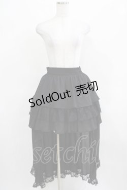 画像4: Jamie エーエヌケー / ティアードテールスカート M ブラック H-25-03-22-020-LO-SK-NS-ZH