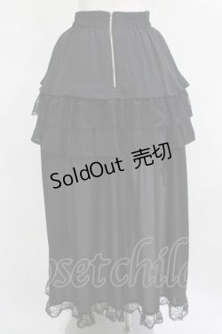画像3: Jamie エーエヌケー / ティアードテールスカート M ブラック H-25-03-22-020-LO-SK-NS-ZH