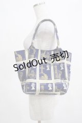 Jane Marple / Royal Stampのトートバッグ  ネイビー H-25-03-23-035-JM-BG-KB-ZH