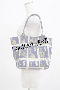 Jane Marple / Royal Stampのトートバッグ  ネイビー H-25-03-23-035-JM-BG-KB-ZH