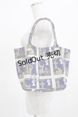 画像2: Jane Marple / Royal Stampのトートバッグ  ネイビー H-25-03-23-035-JM-BG-KB-ZH