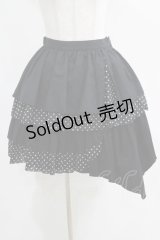 PEACE NOW / ドット切替アシメスカート  黒×白 H-25-03-23-004-PU-SK-KB-ZH