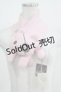 PEACE NOW / 眼帯くまティペットマフラー  ピンク H-25-03-23-053-PU-ZA-KB-ZT271