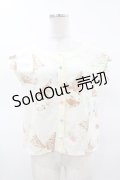 MILK / ICE CREAMブラウス  メープルバニラプリント H-25-03-23-1042-ML-BL-KB-ZH