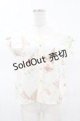 MILK / ICE CREAMブラウス  メープルバニラプリント H-25-03-23-1042-ML-BL-KB-ZH