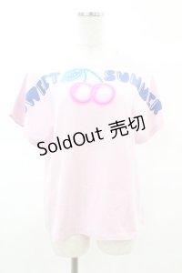 MILK / SWEET SUMMER Tee  ピンク H-25-03-23-1049-ML-TO-KB-ZH
