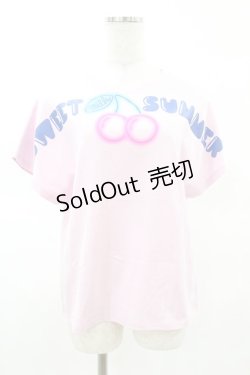 画像1: MILK / SWEET SUMMER Tee  ピンク H-25-03-23-1049-ML-TO-KB-ZH