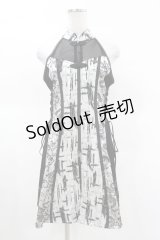Qutie Frash / 異素材切替ZIPベスト  黒 H-25-03-23-1017-QU-TO-KB-ZH