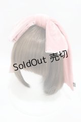 Katie / DOLL RIBBON head dress  ピンクベロア H-25-03-23-1002-LO-AC-KB-ZH