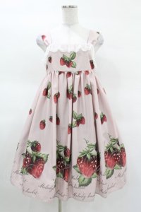 Melody BasKet / Natural Strawberryレースジャンパースカート  ピンク H-25-03-23-1020-LO-OP-KB-ZH