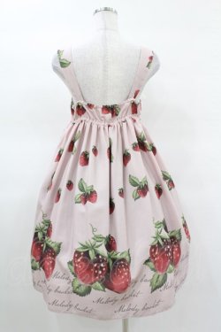 画像2: Melody BasKet / Natural Strawberryレースジャンパースカート  ピンク H-25-03-23-1020-LO-OP-KB-ZH