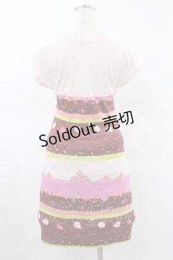画像2: MILK / New Yorkケーキワンピース  ダークチェリーピスタチオケーキ H-25-03-23-1033-ML-OP-KB-ZH