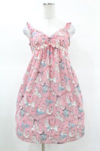 Emily Temple cute / 遊園地ノースリーブワンピース  ピンク H-25-03-23-1034-ET-OP-KB-ZH