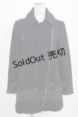 Jane Marple Dans Le Salon / ZIPウールコート  ネイビー H-25-03-23-074-JM-CO-KB-ZT-C044