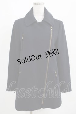 画像1: Jane Marple Dans Le Salon / ZIPウールコート  ネイビー H-25-03-23-074-JM-CO-KB-ZT-C044