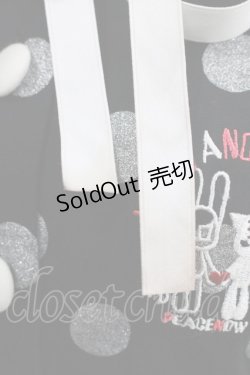 画像4: PEACE NOW / ラメドットフードカーデ  黒 H-25-03-23-010-PU-TO-KB-ZH