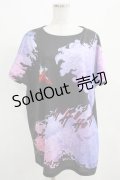 LISTEN FLAVOR / 犬夜叉・かごめ妖怪退治カットソー  ブラック H-25-03-23-013-PU-TO-KB-ZH