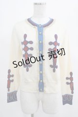 Jane Marple / ニットのナポレオンカーディガン  アイボリー H-25-03-23-020-JM-TO-KB-ZH