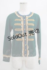 Jane Marple / ナポレオンカーディガン  グリーン H-25-03-23-021-JM-TO-KB-ZH
