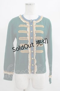 Jane Marple / ナポレオンカーディガン  グリーン H-25-03-23-021-JM-TO-KB-ZH