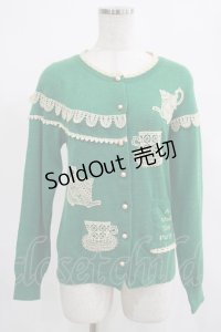 Jane Marple / Mad Tea Partyのカーディガン  グリーン H-25-03-23-023-JM-TO-KB-ZH