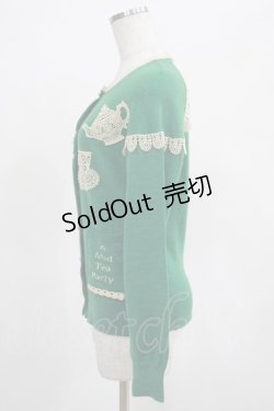 画像2: Jane Marple / Mad Tea Partyのカーディガン  グリーン H-25-03-23-023-JM-TO-KB-ZH