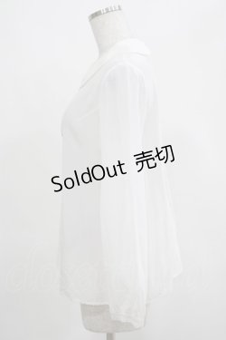 画像2: Jane Marple / バイオリンエンブロイダリーのブラウス  オフ H-25-03-23-026-JM-BL-KB-ZH