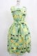画像1: Jane Marple / Jolies broderies square dress  citron green H-25-03-24-001-JM-OP-KB-ZH (1)