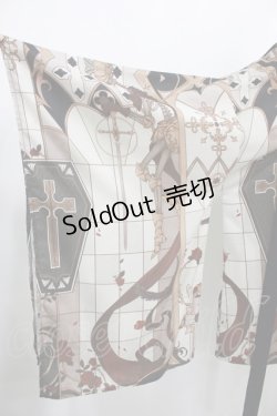 画像4: Princess Chronicles / 古城の薔薇と剣のゴシックカーディガン L ブラウン H-25-03-24-025-PU-TO-KB-ZH