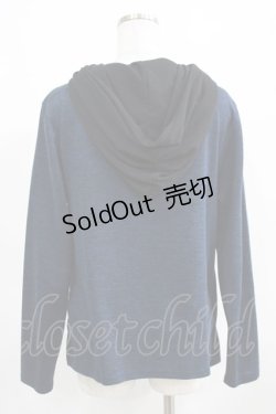 画像3: Deorart / レイヤード風切替プルパーカー L 黒×青 H-25-03-24-029-PU-TO-KB-ZH