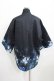 画像3: NieR Clothing / 中綿入りキルティングはんてん風アウター  黒/和柄九尾 H-25-03-24-030-PU-JA-KB-ZT071 (3)