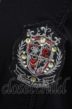 画像4: Rozen Kavalier / ストライプ切替長袖ブラウス  黒 H-25-03-24-034-OO-BL-KB-ZH