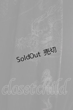 画像5: Ozz Croce / プリントスリーブZIPロングパーカー  黒 H-25-03-24-035-OO-TO-KB-ZH