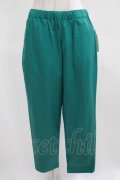 Jane Marple Dans Le Salon / Glossy twill tapered pants  グリーン H-25-03-24-038-JM-PA-KB-ZH