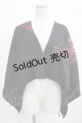Qutie Frash / マルチストール  黒×赤 H-25-03-24-042-QU-ZA-KB-ZH