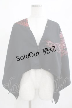 画像1: Qutie Frash / マルチストール  黒×赤 H-25-03-24-042-QU-ZA-KB-ZH