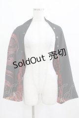 Qutie Frash / マルチストール  黒×赤 H-25-03-24-043-QU-ZA-KB-ZH