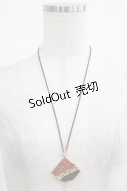 画像2: Q-pot. / Carre de Chocolat Necklace  ビター H-25-03-24-050-QP-AC-KB-ZH