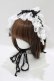 画像1: MARBLE / フリンジリボンレースヘッドドレス  白×黒 H-25-03-24-052-GO-AC-KB-ZH (1)