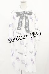 NOEMIE / マイメロ総柄シャツ M オフ H-25-03-24-1029-LO-BL-NS-ZH