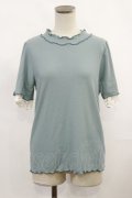 axes femme / メロウフリルリブニット M ミント H-25-03-24-1031-AX-TO-NS-ZH