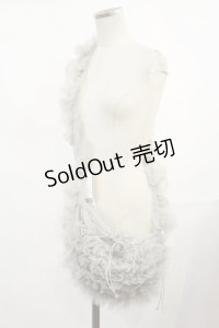 axes femme POETIQUE / チュールフリルバッグ  グレー H-25-03-24-1037-AX-BG-NS-ZH