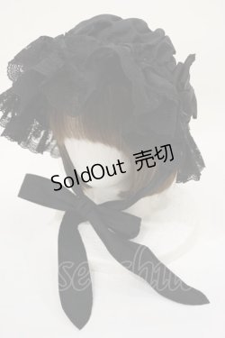 画像1: BABY,THE STARS SHINE BRIGHT / champetre fleurieマザーボンネット  ブラック H-25-03-24-1041-BA-AC-NS-ZH
