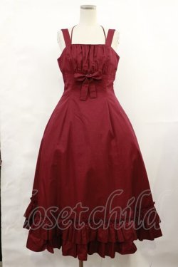 画像1: Victorian maiden / ノーブルサテンマリーローズドレス free ワイン H-25-03-24-1005-CL-OP-NS-ZH